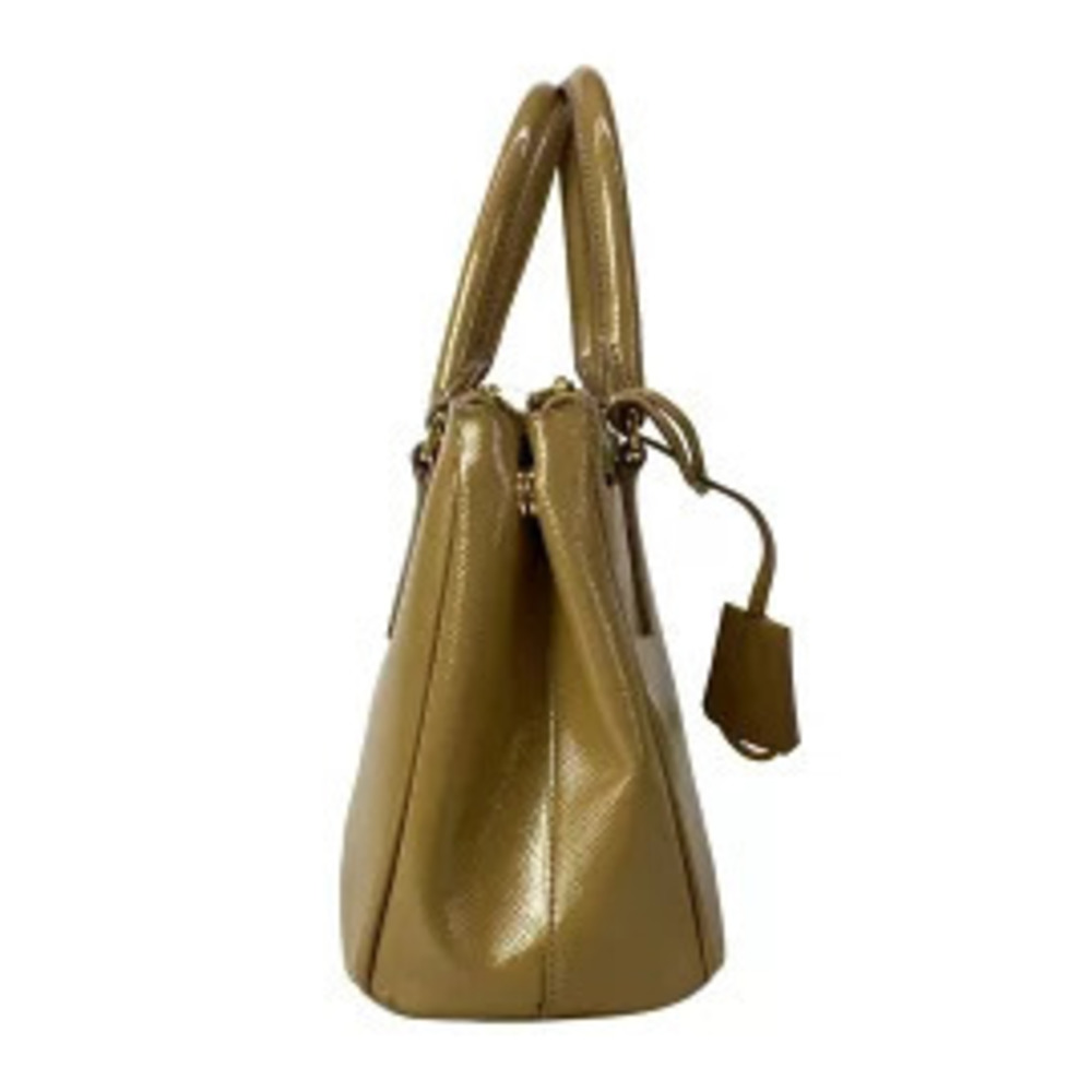 Prada Galleria Bag Handbag Brown Leather
